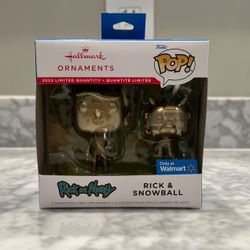 Funko Pop! Rick And Morty Hallmark Ornaments (2022 Walmart Exclusive)