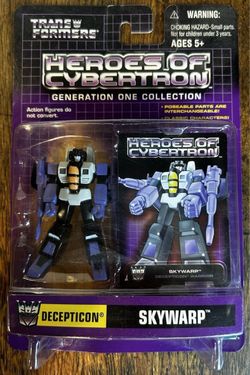 Transformers Heroes of Cybertron Decepticon Skywarp Action Figure NIB Hasbro