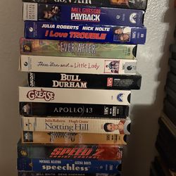 VHS & DISNEY  MOVIES - ALMOST NEW $4 DOLLARS EACH