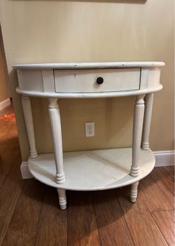 Half Round End Table