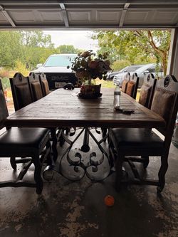 Rustic/Farmhouse dining table heavy wood