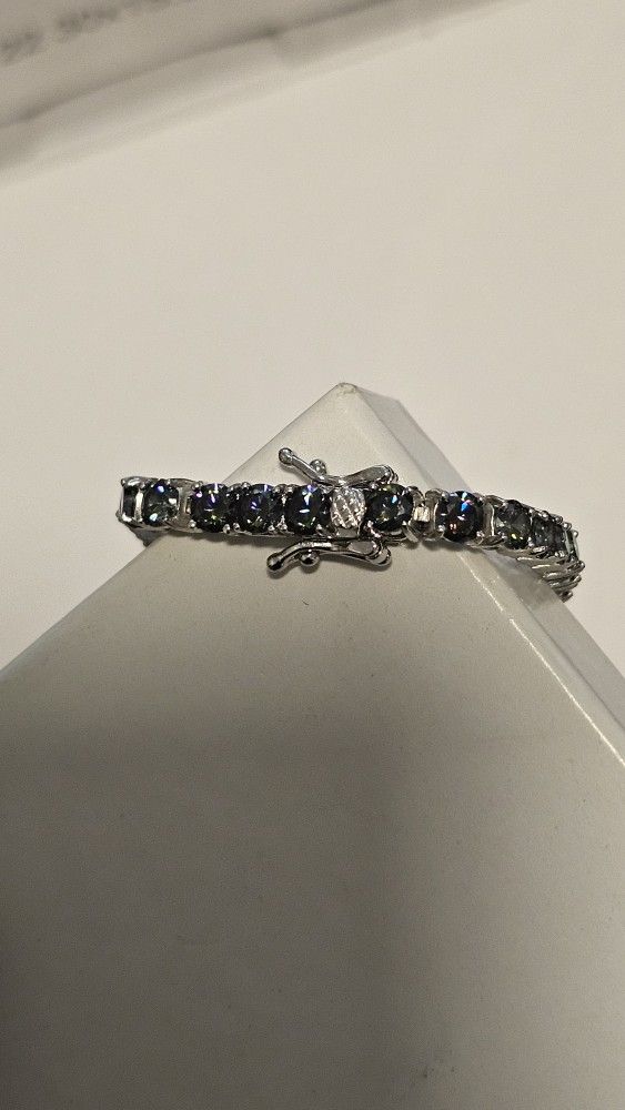 7.5” Mystic Topaz Tennis Bracelet – 925 Silver