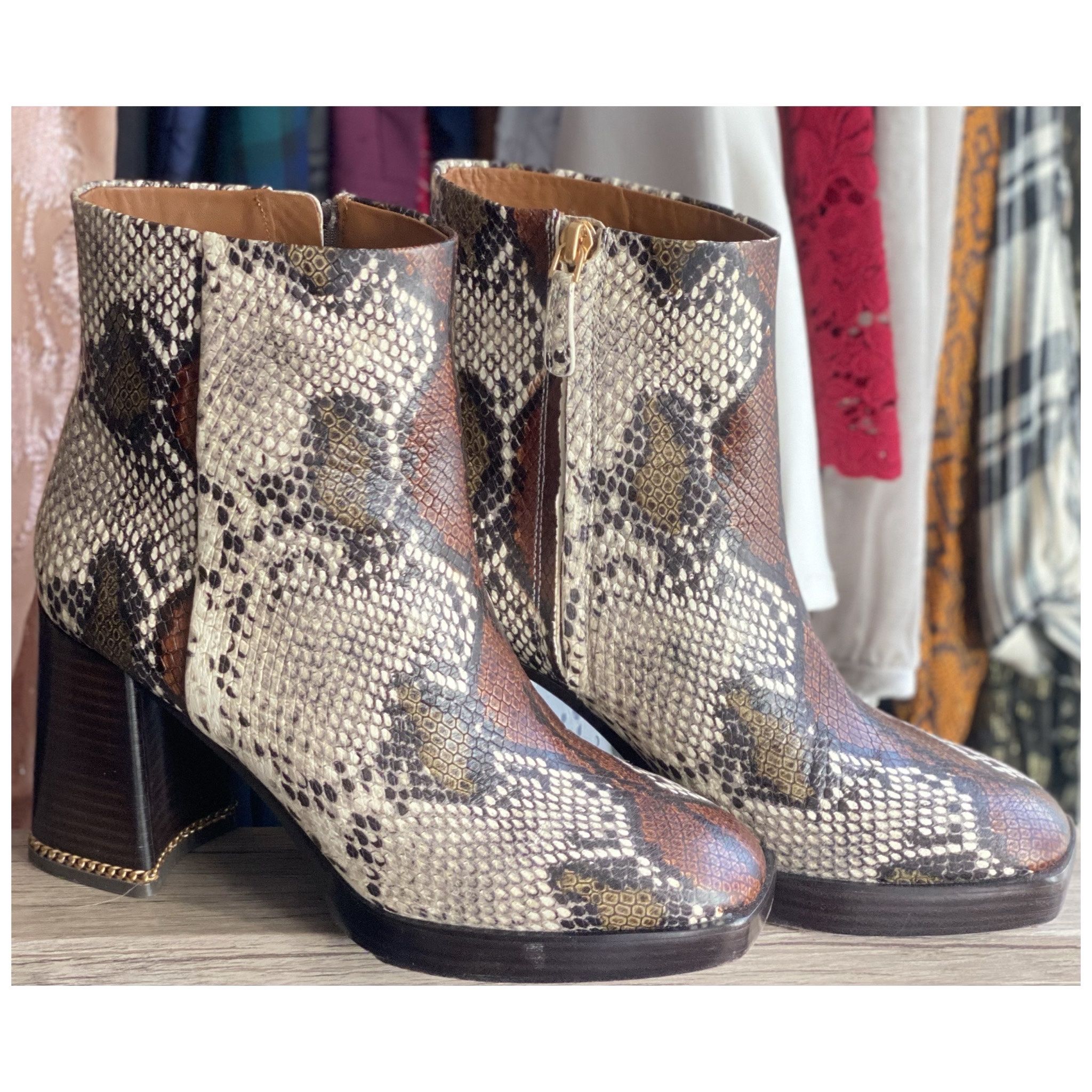Tory Burch Snakeskin Boots  for Sale in Chevy Chase, MD - OfferUp