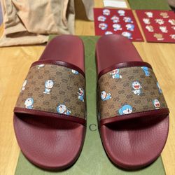 Gucci X Doraemon Slides 