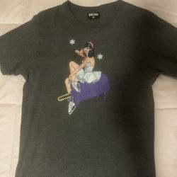 ICECREAM by BBC Pin-up Girl Graphic Tee - Heather Grey Medium 
