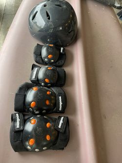 Helmet With Elbow And Knee Pads