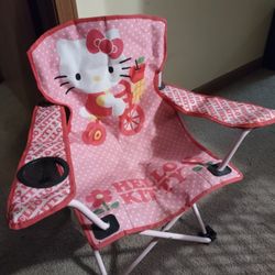 Girls Hello Kitty Folding Chair 
