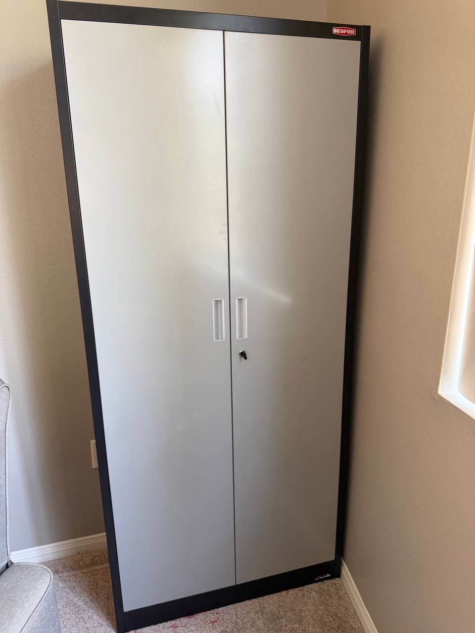 Metal Office Storage Cabinet with Lock (2-Door)