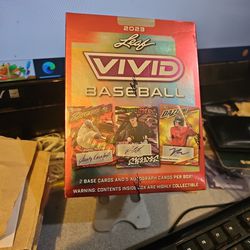 2023 Leaf Vivid Baseball Box 5 Autos