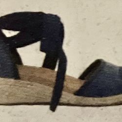 7.5 UGG Australia Amell Open Toe Espadrille Lace Up Jute Wedge 