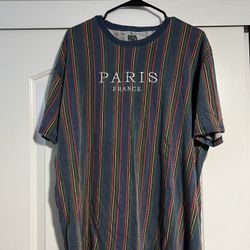 Used 2xL Men Striped Shirt