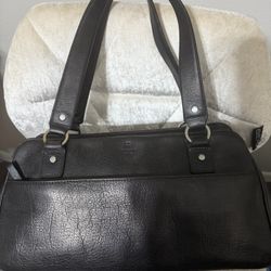 Vintage Kate Spade black leather shoulder bag