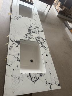 72” Countertop Only For Bathroom Vanity 