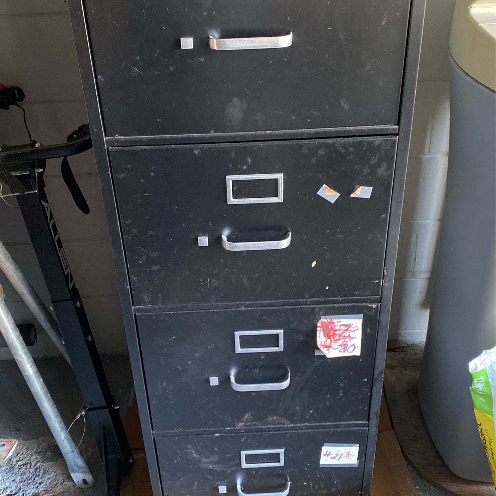 Black File Cabinet