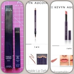 New In Unopened Boxes KEVYN AUCOIN UNFORGETTABLE LIP DEFINER (MINIMAL) & LIPSTICK (MODERN LOVE CREAM) 
