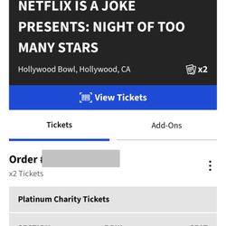 Netflix Is A Joke - Hollywood Bowl - 2 Tix