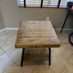 Wood End Table Side Table