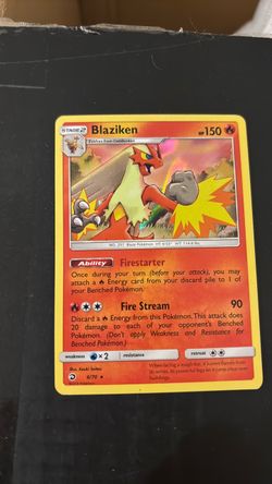 Blaziken Holo Rare Pokémon Card 6/70