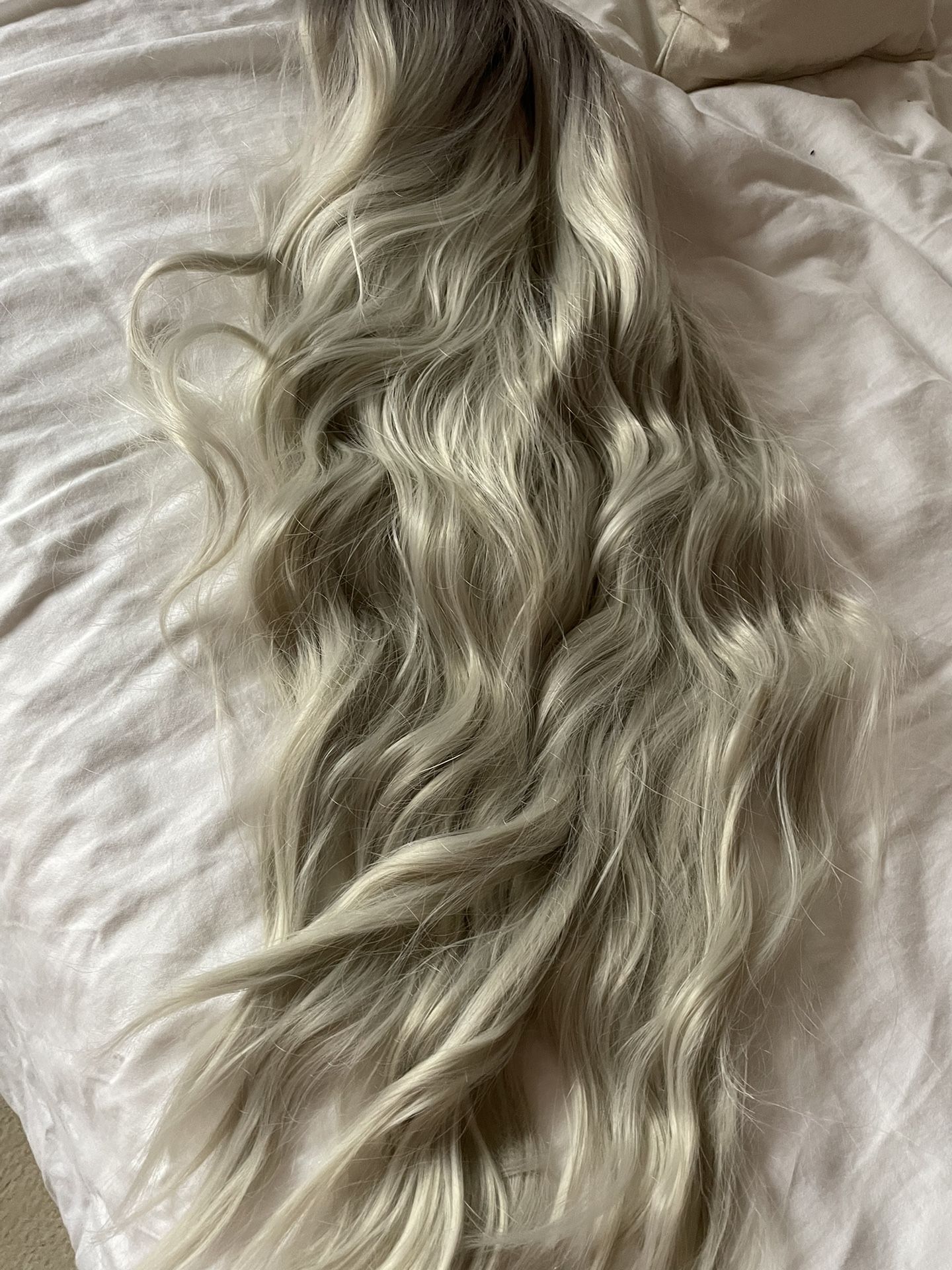 Long Blonde Curly Hair Wig