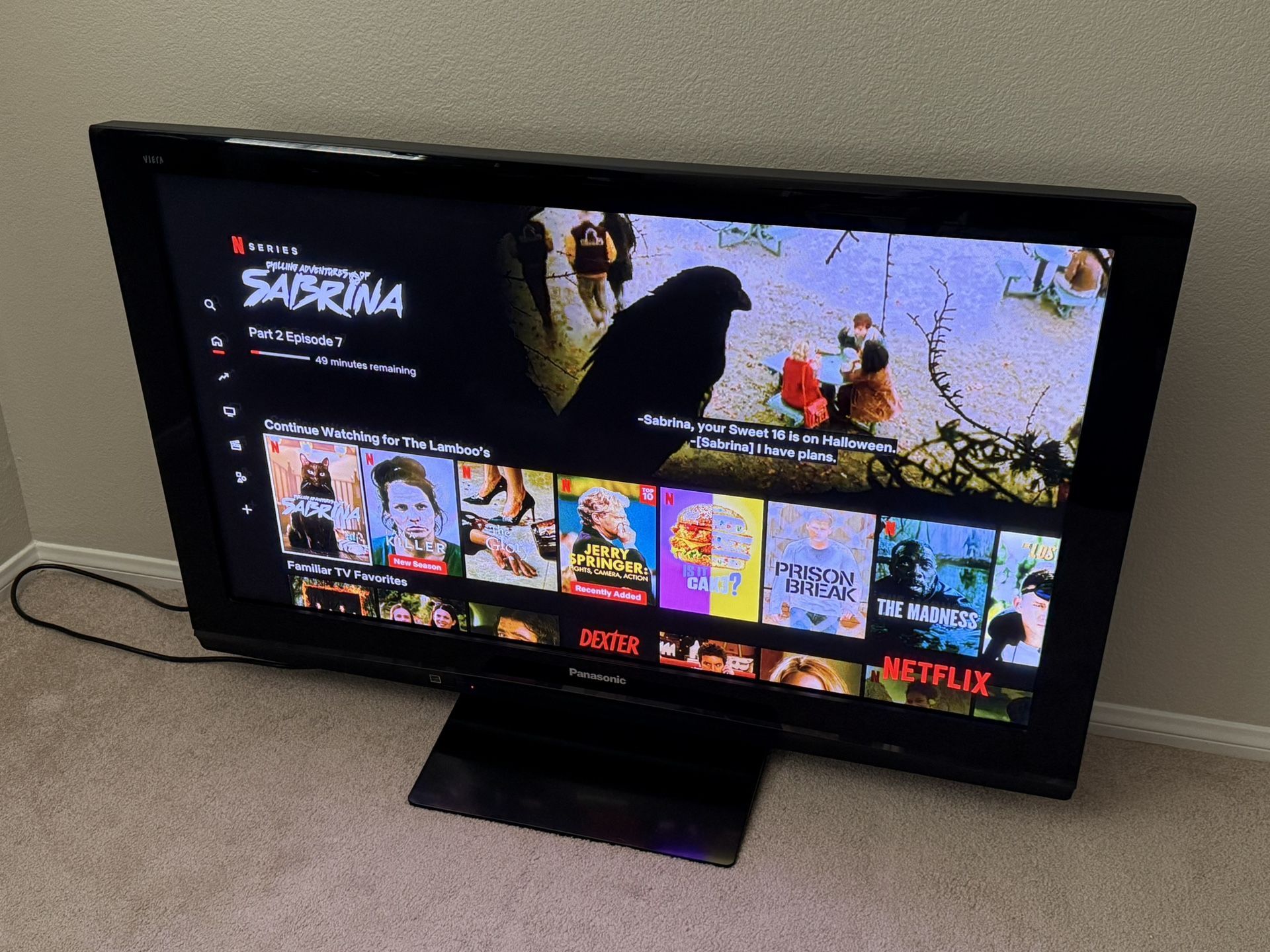 50” Panasonic Plasma TV