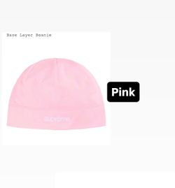 Supreme FW26’ week 6 Base Layer Beanie Pink