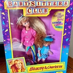 Baby-Sitters Club – Stacey & Charlotte – Remco 1991 NIB.