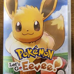 Like New Pokémon Let's Go Eevee Game Case Only. No Game.