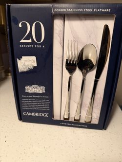 Cambridge Silversmiths Beacon Mirror Forged Stainless Steel Flatware
