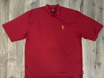 Vintage Team Nike Shirt USC Trojans Dri-Fit Men's XL Mock Neck Y2K 2000s NCAA