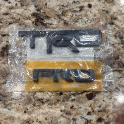Brand new OEM Toyota TRD Pro Black Metal Emblem