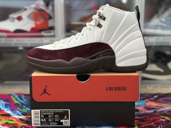 Size 9.5 - Air Jordan 12 A Ma Maniere White - $160