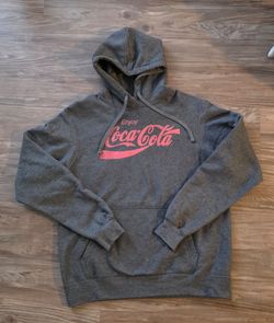 Mens Coca-Cola Coke Soda Hoodie Sweater sz Medium