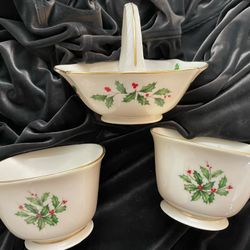 Lenox holiday candy dishes