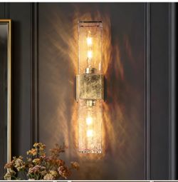 SET OF 2 - Terchie 2-light 21” h Traditional Brass Iron Wall Sconce  - brand new