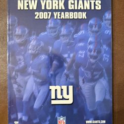 2007 New York Football Giants Official Yearbook NFL. Excellent Condition! Eli Manning Over 250 Pages