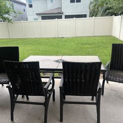 Patio Chairs And Table 