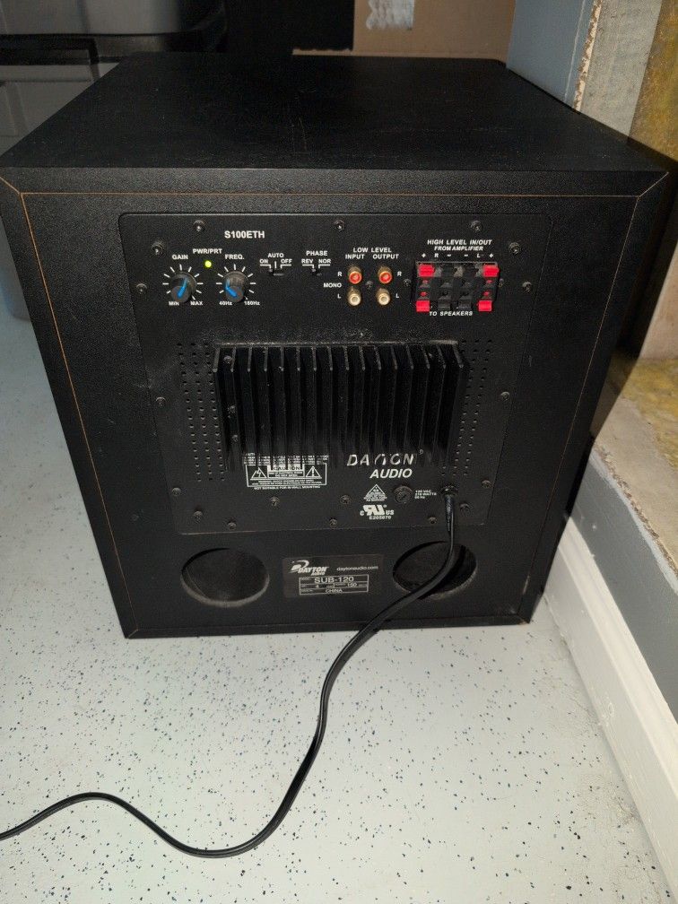 Dayton Audio SUB-120 Subwoofer ONLY $15!