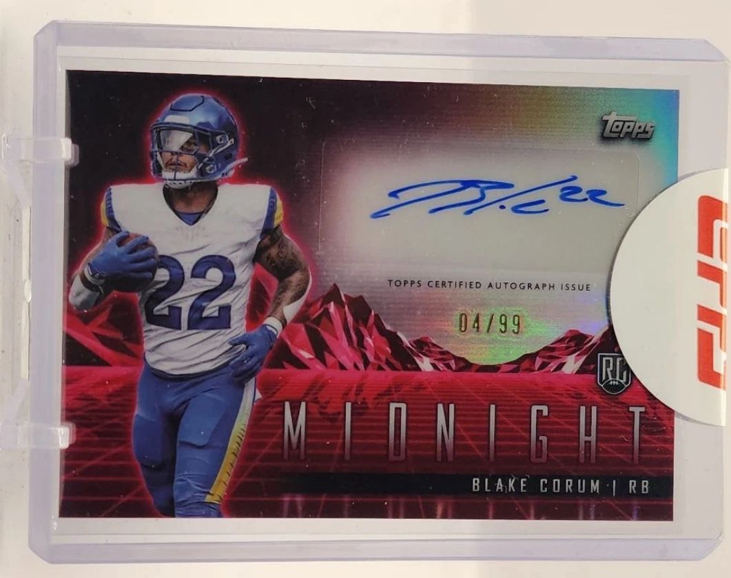 LA Rams Blake Corum Topps Autograph Rookie Card