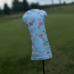 Flamingo Golf Wood Headcover 