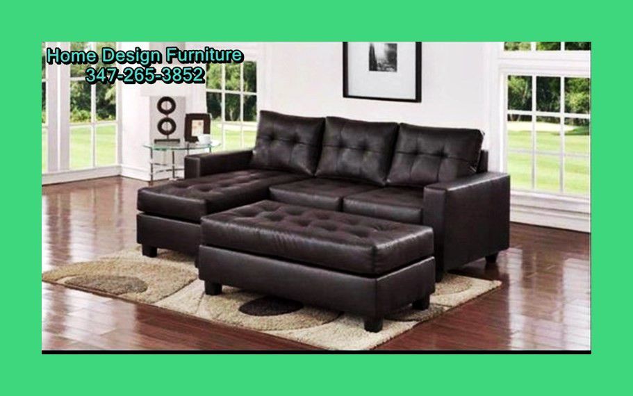 Brand New Leather Sofa Chaise For