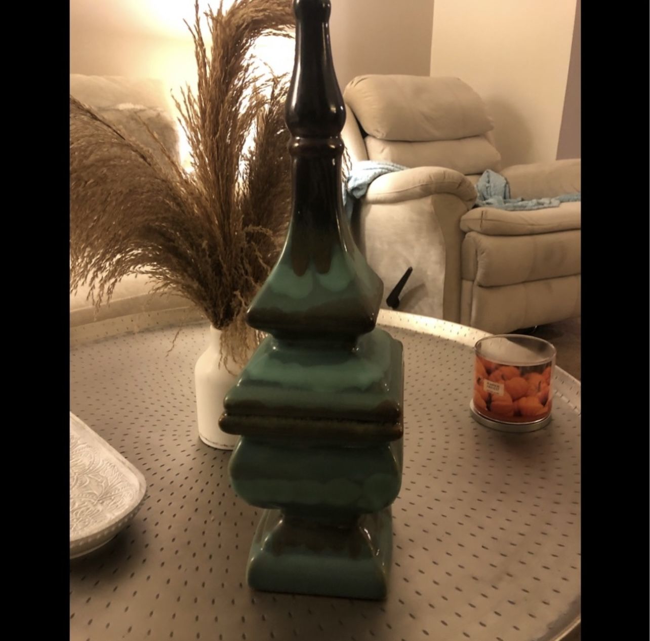Gorgeous Teal Green Table Topper