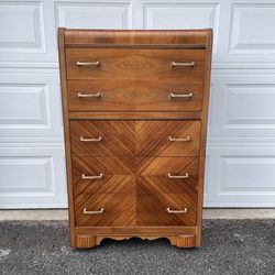 Antique Solid Wood Chest of Drawers Dresser 