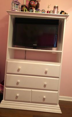 Kids ,white, dresser, tv stand