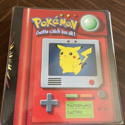 1995 Pokémon Binder With Sleeves (wizard Of The Coast) Great Condition 