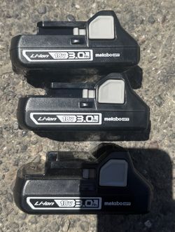 Metabo HPT/Hitachi 370065M 18V 3.0 Ah Battery $30 Each 