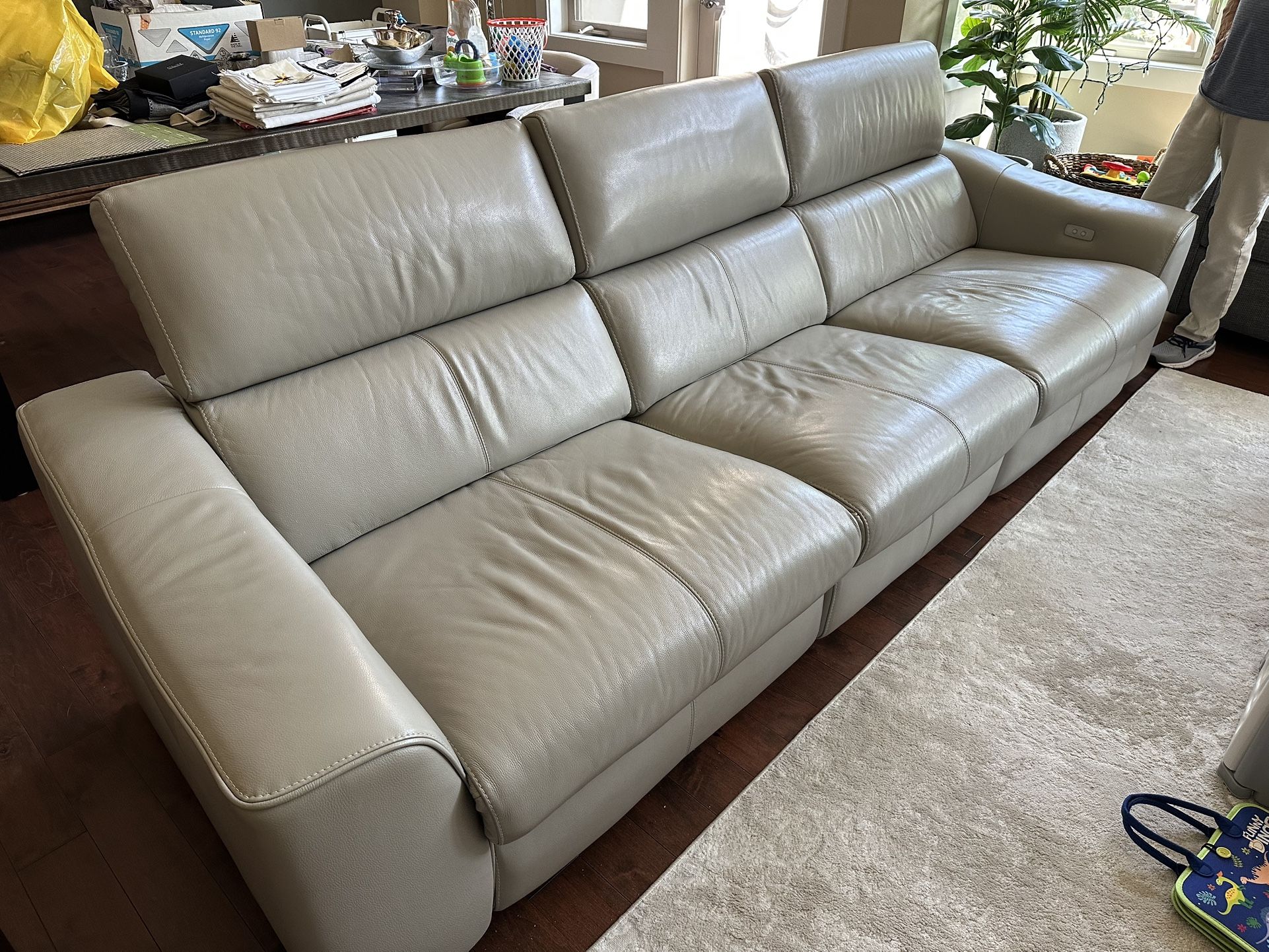 Kasala Leather Reclining Sofa