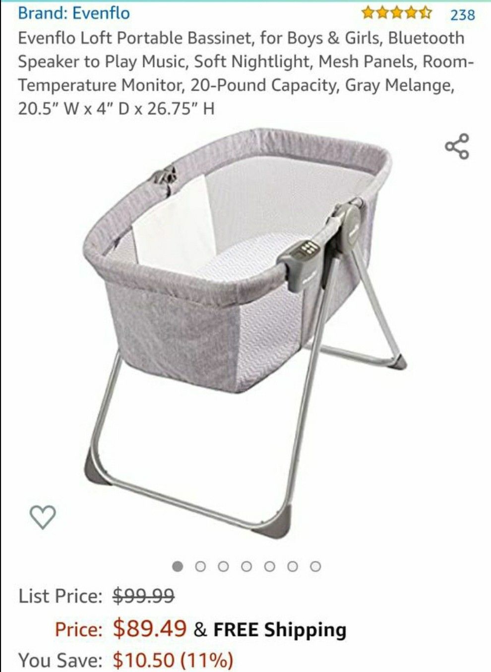 Evenflo Portable Bassinet Evenflo Portable Bassinet Evenflo Baby