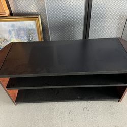 Very Good Condition Brown/ Black TV stand 