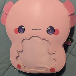 Axolotl Ita Bag / Pin Display Backpack 