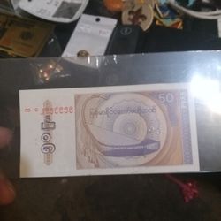 50 Pyas Central Bank Of Myanmar